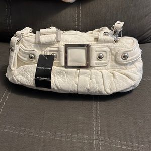 Off white leather purse.
